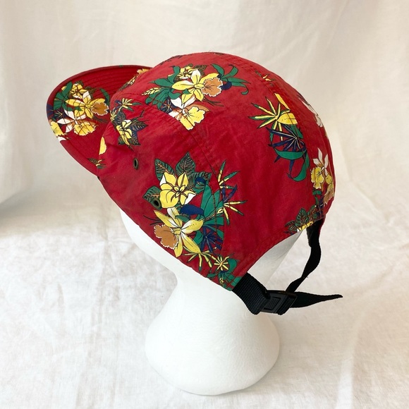 Obey Red Floral Pattern Hat - Picture 5 of 14